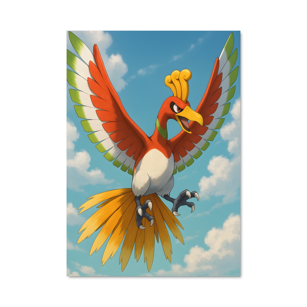 Poster L'Oiseau Émeraude – affiche Pokemon